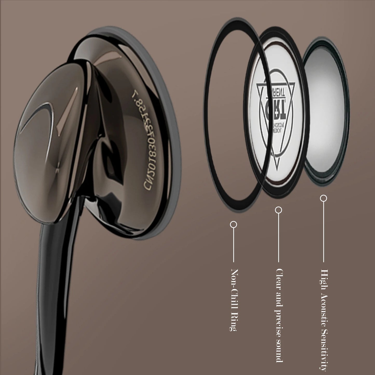 CARENT Single Head Cardiology Stethoscope