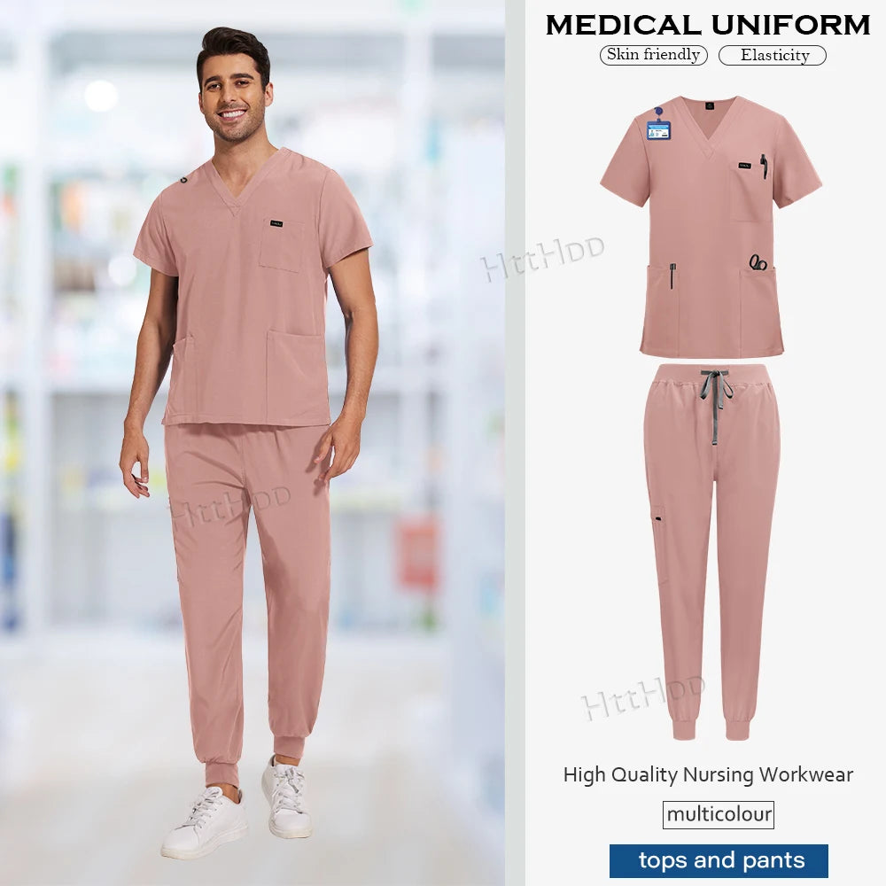 NiaaHinn Unisex Medical Scrub Sets – Multicolour (S–XXL) - MedEssentials Co.