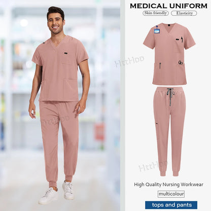 NiaaHinn Unisex Medical Scrub Sets – Multicolour (S–XXL) - MedEssentials Co.