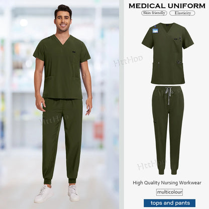 NiaaHinn Unisex Medical Scrub Sets – Multicolour (S–XXL) - MedEssentials Co.