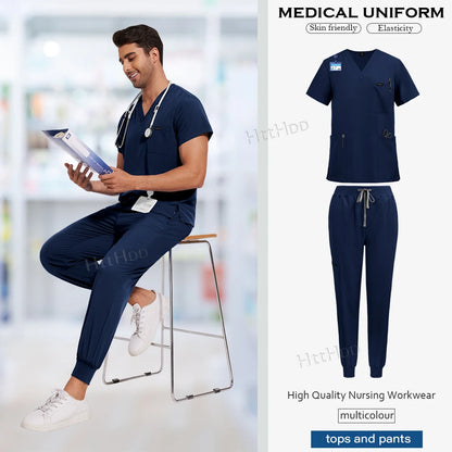 NiaaHinn Unisex Medical Scrub Sets – Multicolour (S–XXL) - MedEssentials Co.