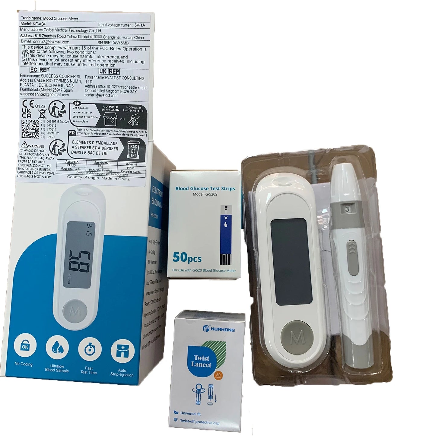 Blood Glucose Meter -Diabetes Testing Kit