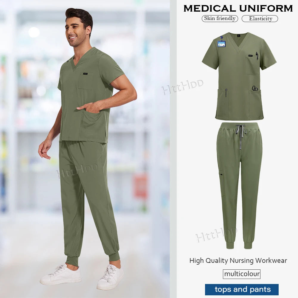 NiaaHinn Unisex Medical Scrub Sets – Multicolour (S–XXL) - MedEssentials Co.