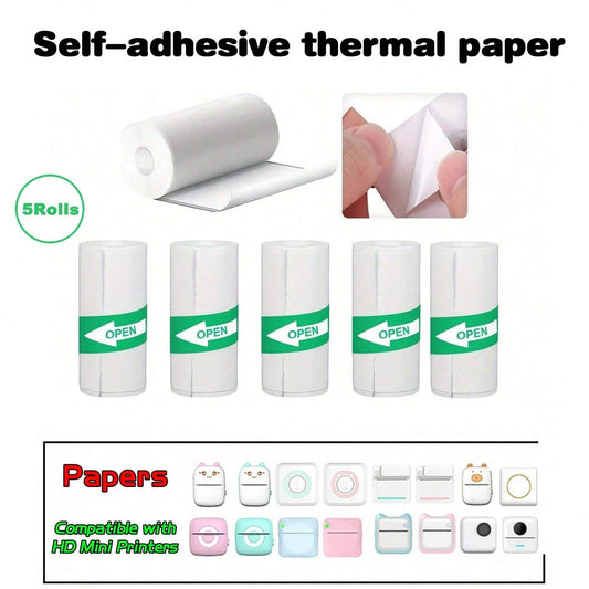 Thermal Paper Rolls for Mini Pocket Printer