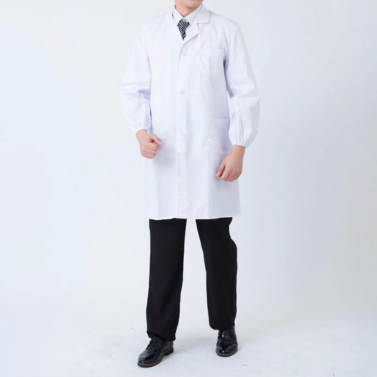 White Medical Lab Coat   | S–6XL - MedEssentials Co.