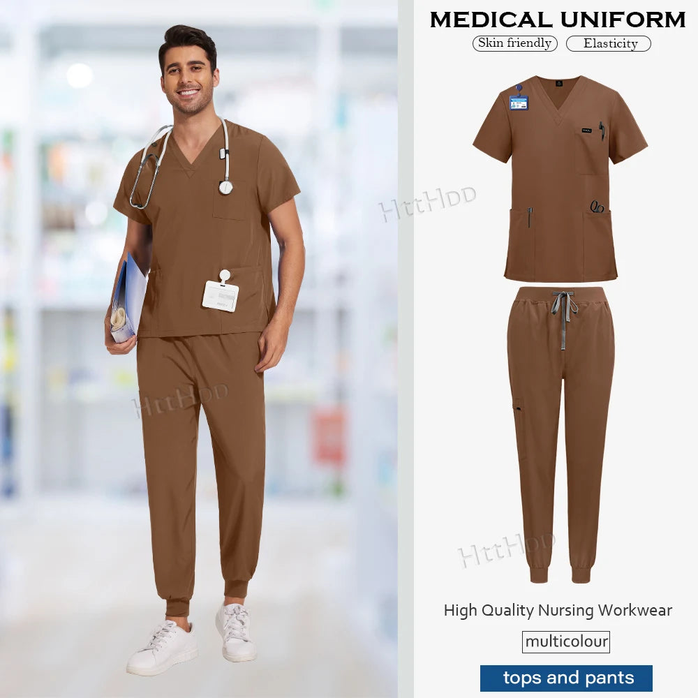 NiaaHinn Unisex Medical Scrub Sets – Multicolour (S–XXL) - MedEssentials Co.