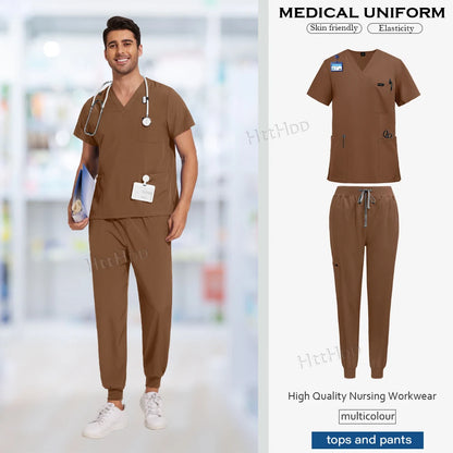 NiaaHinn Unisex Medical Scrub Sets – Multicolour (S–XXL) - MedEssentials Co.
