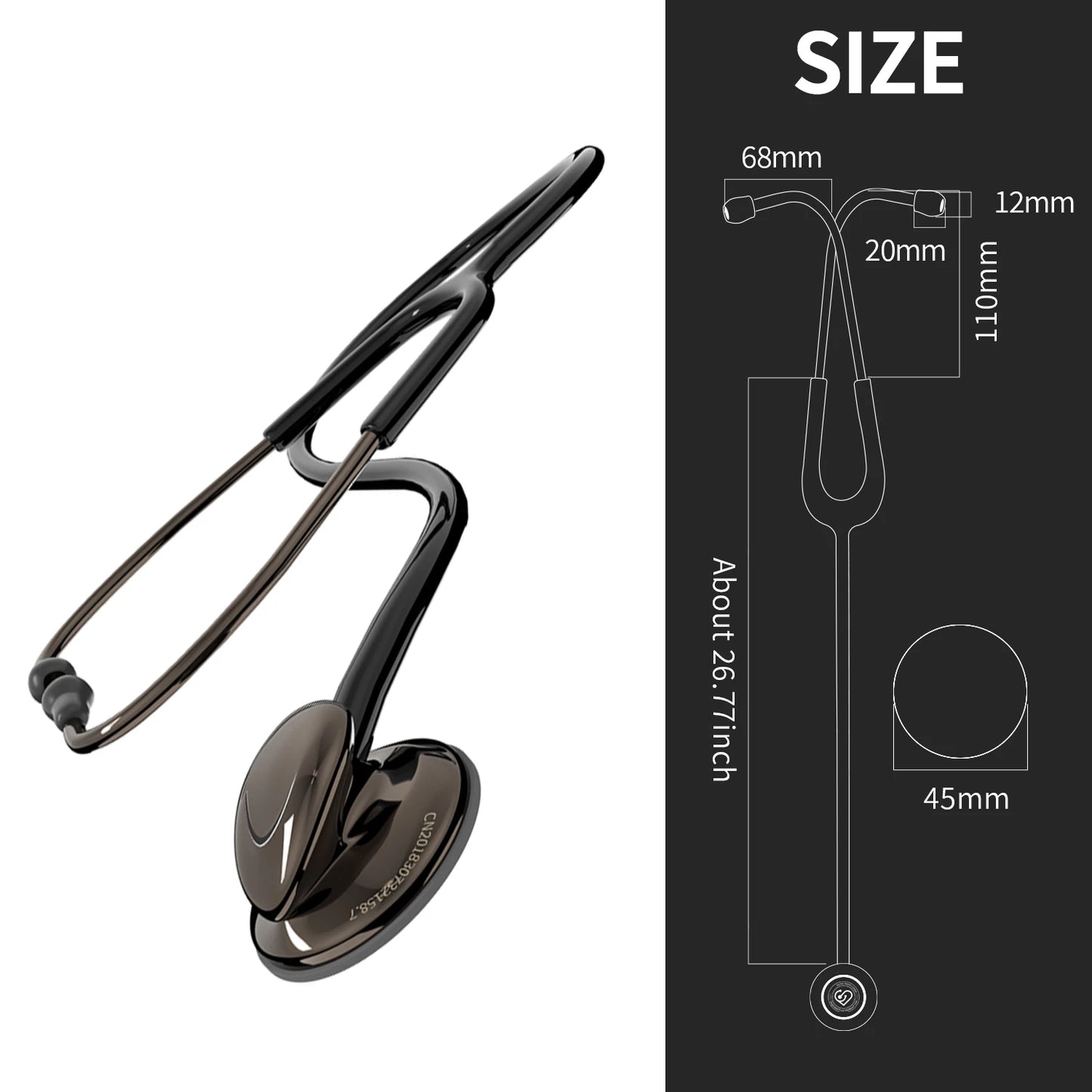 CARENT Single Head Cardiology Stethoscope