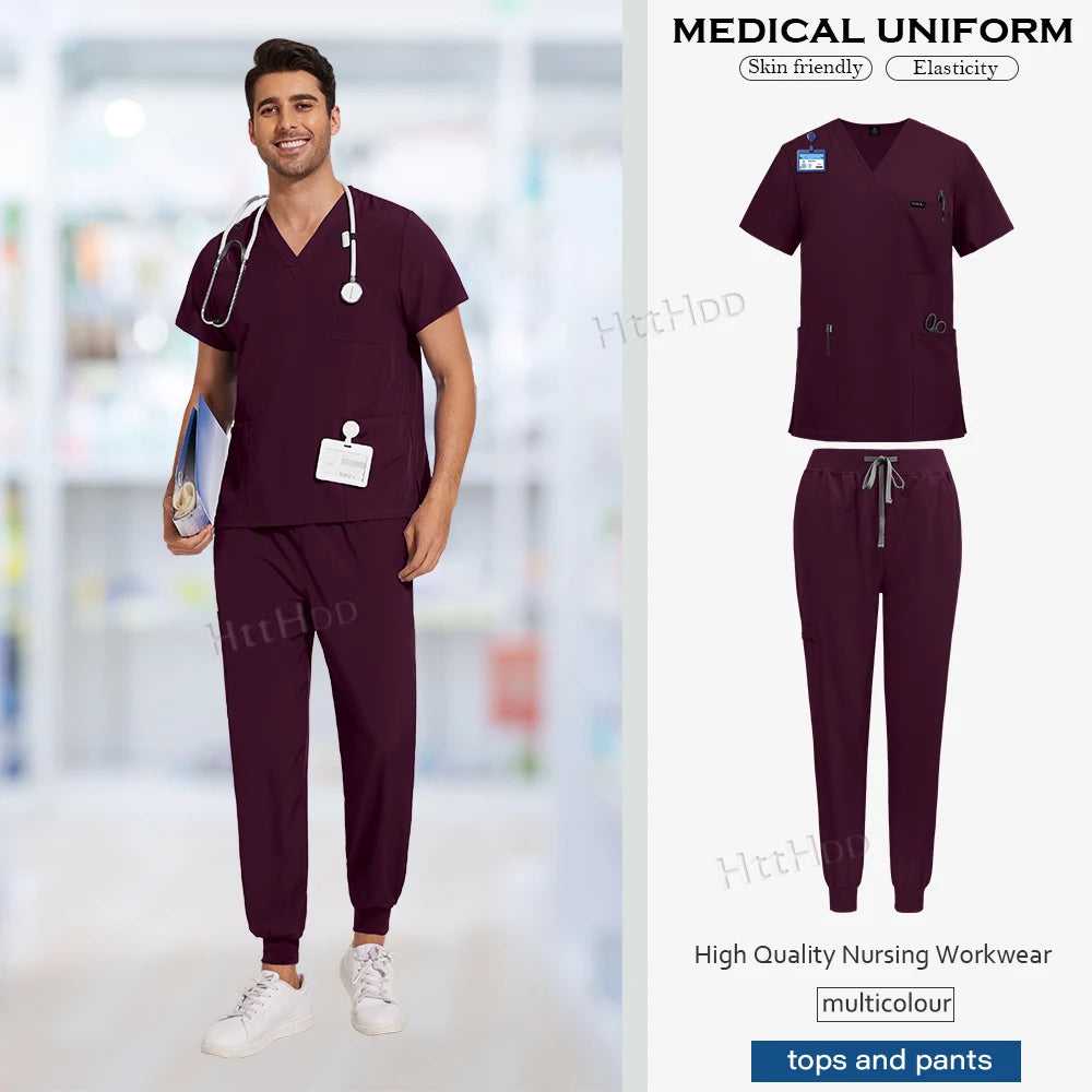 NiaaHinn Unisex Medical Scrub Sets – Multicolour (S–XXL) - MedEssentials Co.