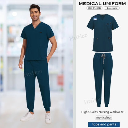 NiaaHinn Unisex Medical Scrub Sets – Multicolour (S–XXL) - MedEssentials Co.