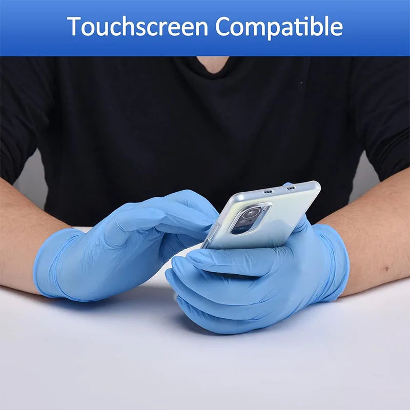 Blue Nitrile Disposable Gloves – Latex Free | S–XL