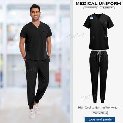 NiaaHinn Unisex Medical Scrub Sets – Multicolour (S–XXL) - MedEssentials Co.