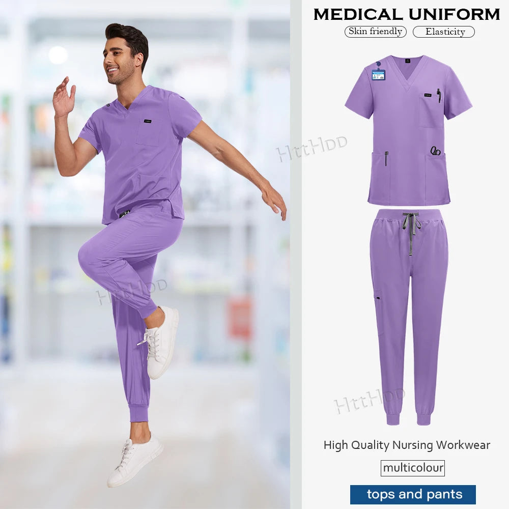 NiaaHinn Unisex Medical Scrub Sets – Multicolour (S–XXL) - MedEssentials Co.