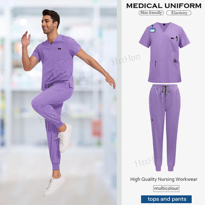 NiaaHinn Unisex Medical Scrub Sets – Multicolour (S–XXL) - MedEssentials Co.