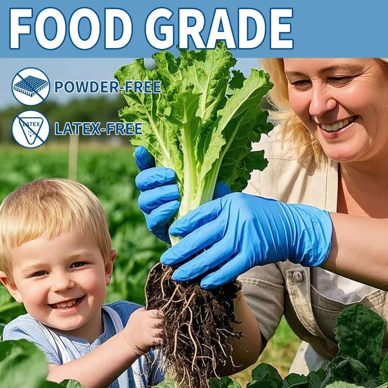 Blue Nitrile Disposable Gloves – Latex Free | S–XL