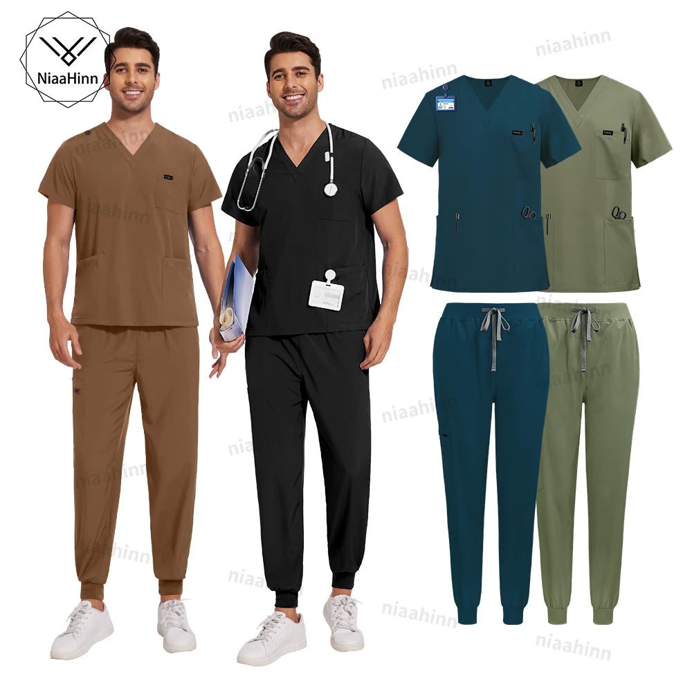 NiaaHinn Unisex Medical Scrub Sets – Multicolour (S–XXL) - MedEssentials Co.
